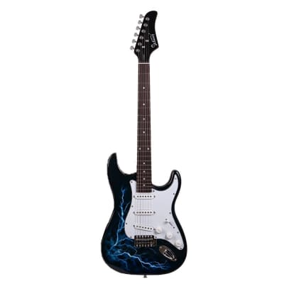 Glarry GST-E Rosewood Fingerboard Electric Guitar lightning image 1