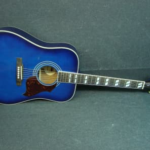 Epiphone Hummingbird Artist Blue Burst Finish Dreadnought