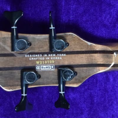 Spector NS Dimension 4-String, Super Faded Black Gloss Over Poplar Burl / Wenge image 4