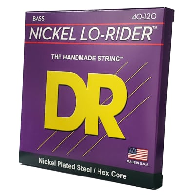 DR NLH5-40 Nickel LO-RIDER 5-String Bass - Nickel Plated Bass Strings, 5-String Light 40-120 image 3
