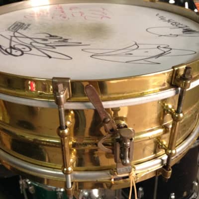 Bun E. Carlos’s Cheap Trick, 1929 Brass on Brass 14×5. Lap Of Luxury, SIGNED BY WHOLE BAND! image 3