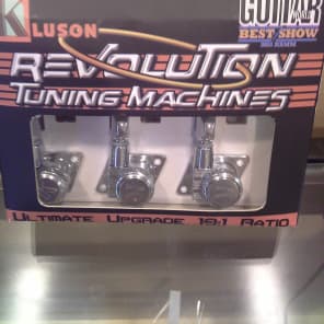 Kluson KFTL-3805CL Revolution 6-in-Line F-Mount Locking Tuners