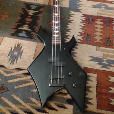 BC Rich Warlock Bass Early 80s NJ Series Vintage Black 4 String for sale