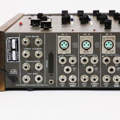 1970s Sound Workshop 1280B Vintage Original SW 1280 B Analog XLR Sidecar Mixer Mixing Summing Console w/ 8 EQ & 12 MicPres API image 18