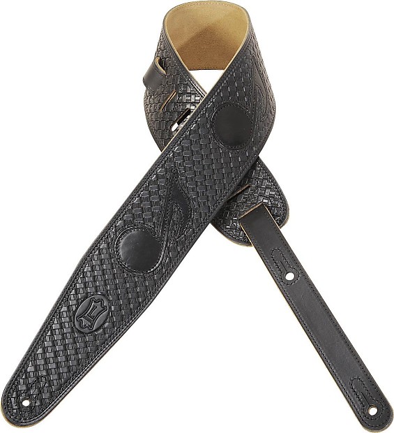 Levy's  M44TN-BLK Woven Note Pattern Guitar Strap image 1
