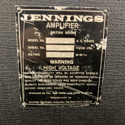 Jennings AC-40 Guitar Combo 1970s image 5