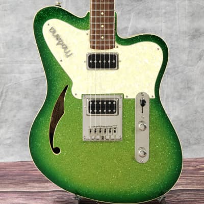 Italia Guitars Modena Semi Tone Limesparkle Burst 03/08 | Reverb