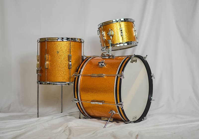 Ludwig No. 996-1 Club Date Outfit 12" / 14" / 20" Drum Set 1960s image 5