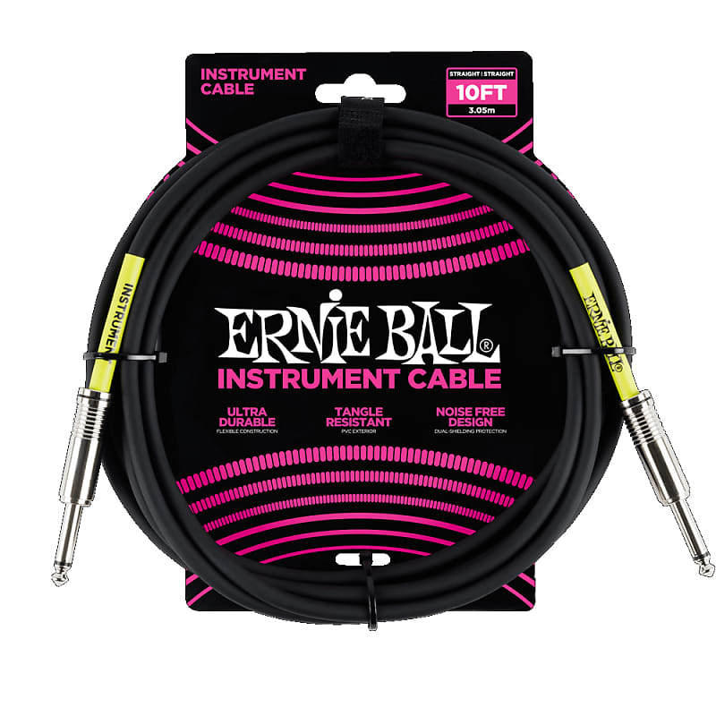 Ernie Ball 6048 10 foot Straight Instrument Guitar Cable image 1