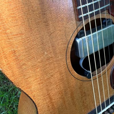 Epiphone FT-30 Caballero Acoustic 1968 with Lawrence Sound Hole Pickup and OHSC 1968 Natural image 7