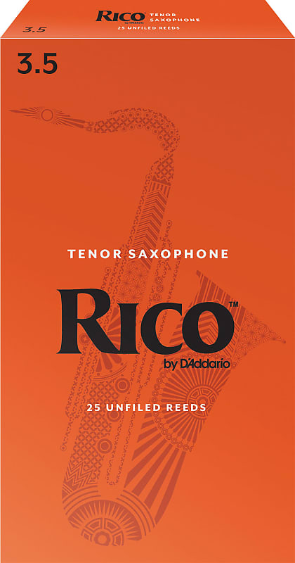 Rico Tenor Saxophone Reeds - #3.5, 25 Box image 1