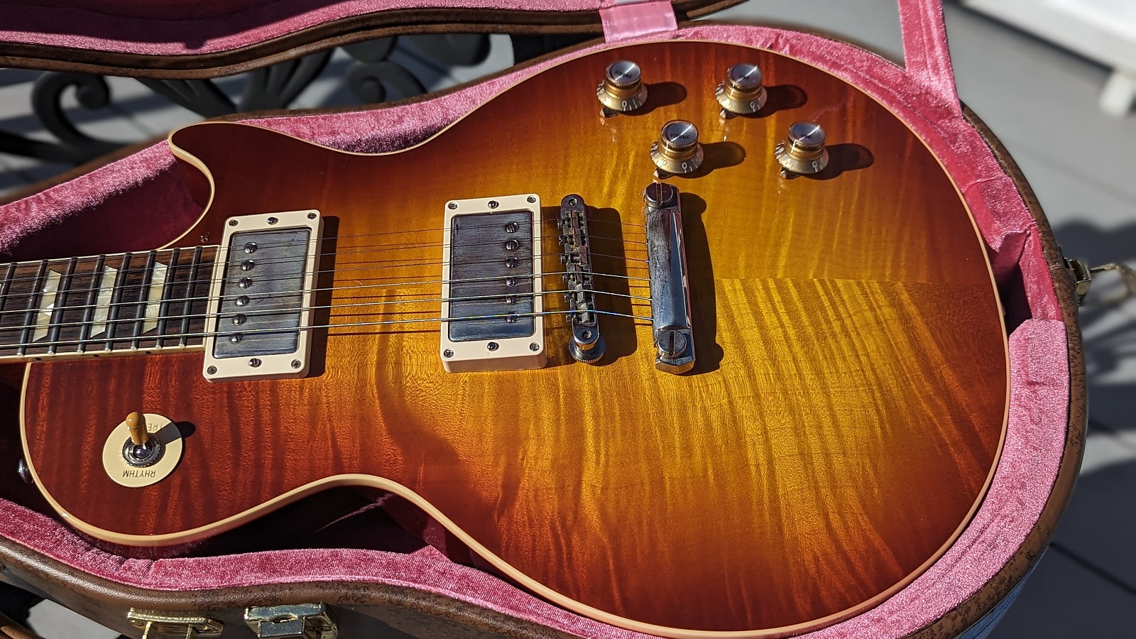 2020 Gibson Gibson Custom Shop 60th Anniversary '60 Les Paul - LPR0 - "CME Spec" Tomato Soup Burst VOS  V3 Neck Profile image 4
