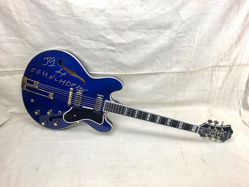 Vintage 1969 Epiphone Sheraton Signed by John Lee Hooker Refinished Blue 1960's image 1