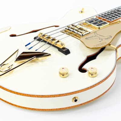 Gretsch G6136BTP Tom Petersson Signature Falcon Bass Aged White image 12