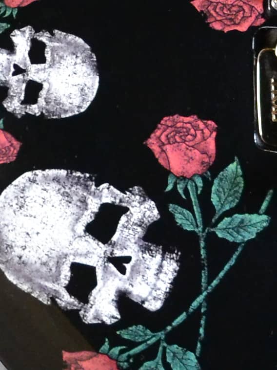 ESP LTD スカルローズ　M-200SR エレキギター ESP LTD M200SR Skull & Roses w/OHSC