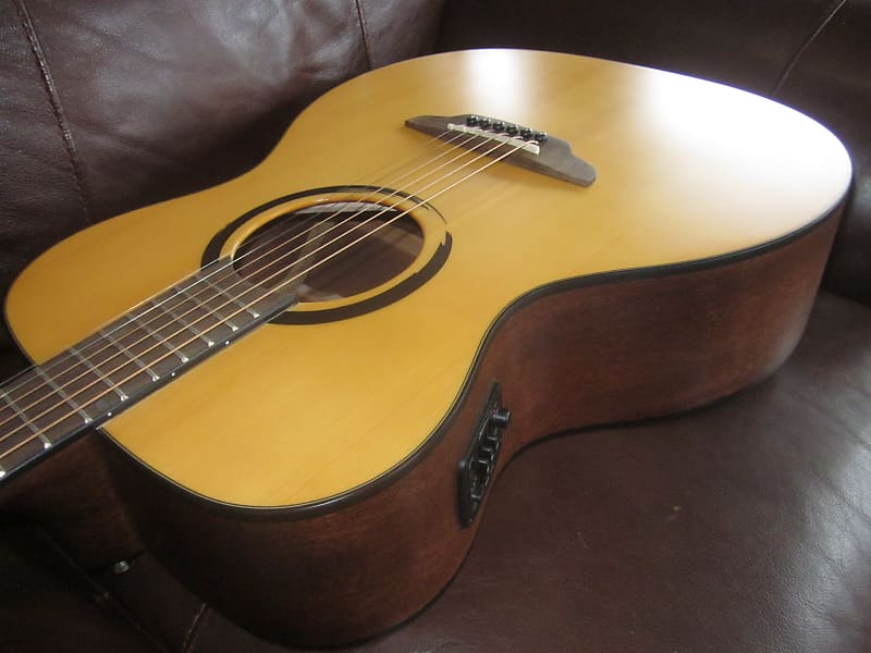 Luna Wabi Sabi Folk Solid Spruce Top A/E Guitar image 1