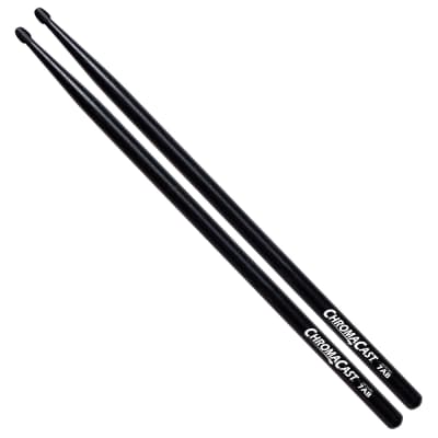 ChromaCast 7A USA Black Hickory Drumsticks, 3 Pairs image 2
