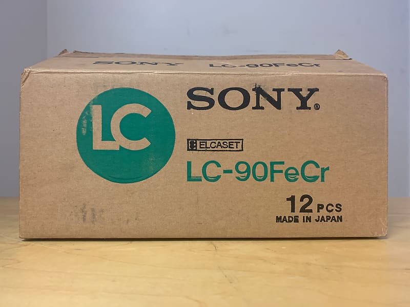 Sony LC-90 FeCr Elcaset Blank Audio Tape USED Full Box of 12  			