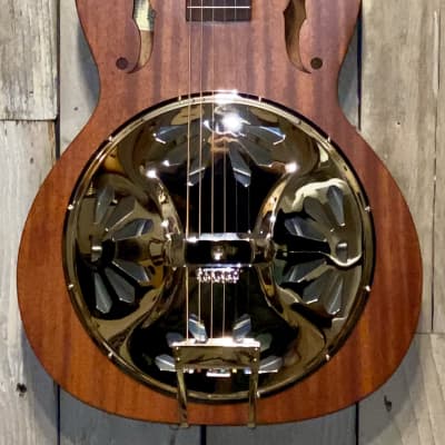 Gretsch G9200 Boxcar Round-neck, Mahogany Body Resonator Natural, Wicked Cool Guitar Treat Yourself for sale