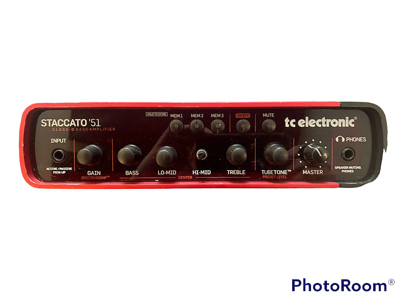 Tc Electronic Staccato 51 Bass Amp Head Reverb