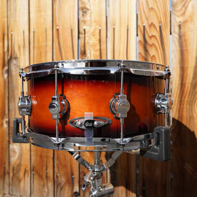 DW Design Series Tobacco Sunburst Lacquer 6 x 14" Maple Snare Drum (2024) image 3