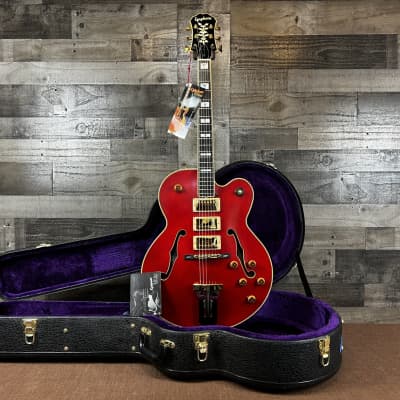 Epiphone Broadway Elitist Archtop Electric Guitar Red W/OHSC image 1
