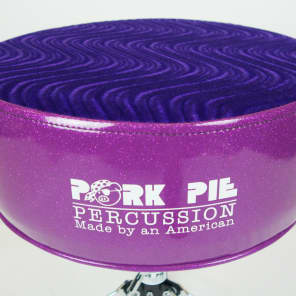 Pork Pie Drum Throne Purple Glitter Purple Swirl image 9