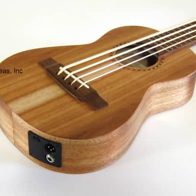 APC Professional Ukulele Bass Solid Koa Wood w/ Gig Bag image 2