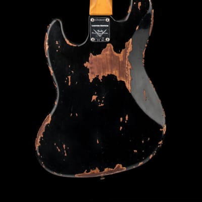 Fender Custom Shop Limited Edition Custom Jazz Bass Heavy Relic - Aged Black #68647 image 2