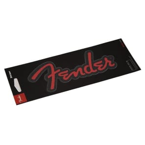 Fender Logo Sticker, Red Glitter 2016