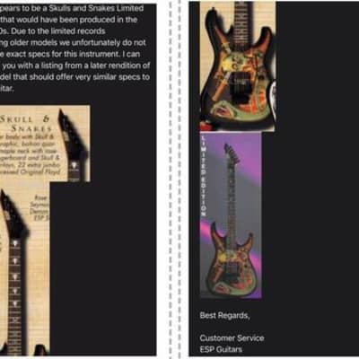 ESP George Lynch Skull & Snake Limited Edition Artist ESP George Lynch Skull & Snake Limited Edition Artist