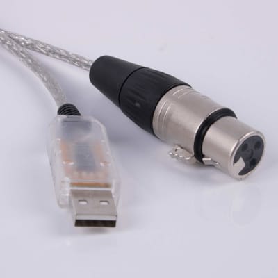 USB to DMX Controller Cable FTDI RS485 Interface Dongle Stage Lighting  Cable Support for Freestyler Software (16ft)