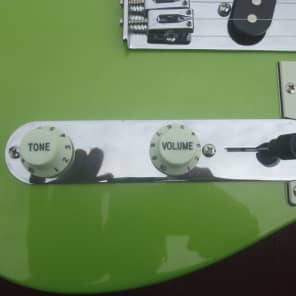 Blue Frog Made in the USA Single CutawayCustom Guitar 2015 Tequila Lime Nitro image 6