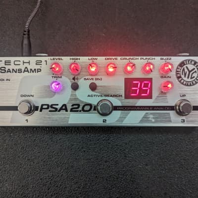 Tech 21 SansAmp PSA 2.0 Programmable Guitar Pre-amp Pedal | Reverb