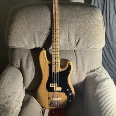 Fender American Deluxe Precision Bass, Natural Ash | Reverb