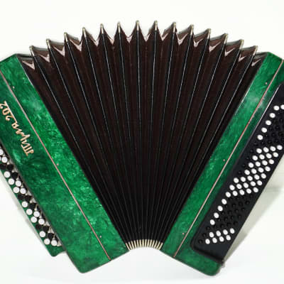 Russian Bayan Chromatic Button Accordion Tula 202, Tulskiy | Reverb