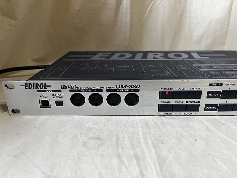 EDIROL UM-880 roland 8 IN/8 OUT USB MIDI Interface/MIDI