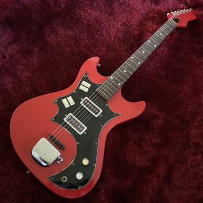 c.1968- Truetone/Kay/Valco  K-300 Vintage Guitar “Red” imagen 2