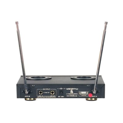 VocoPro VHF-3300 Dual Channel VHF Rechargeable Wireless Microphone System image 2