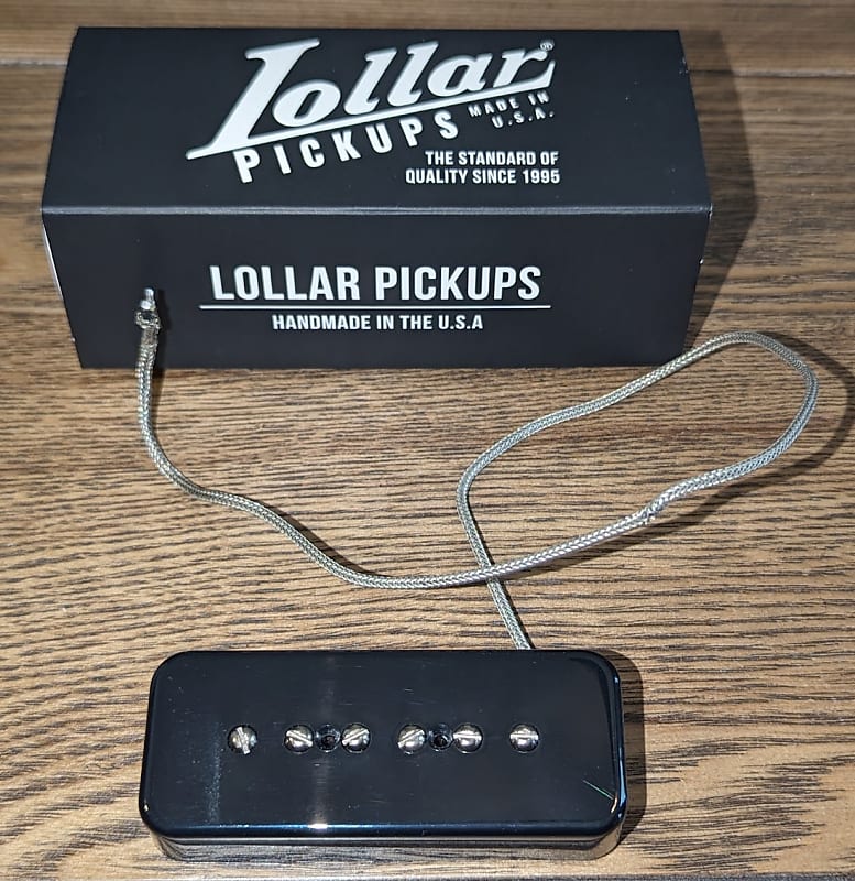 Lollar Lollar P-90 Soap Bar Pickup, Bridge, Black | Reverb