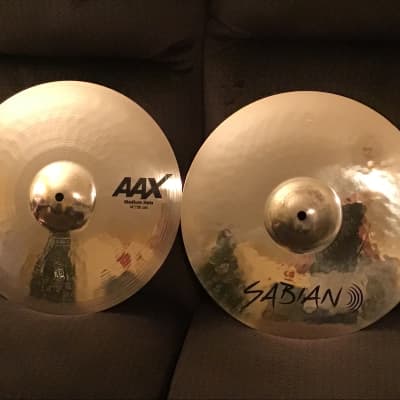 Sabian AAX 14 Inch Medium Hi Hat Cymbals - OPEN BOX | Reverb