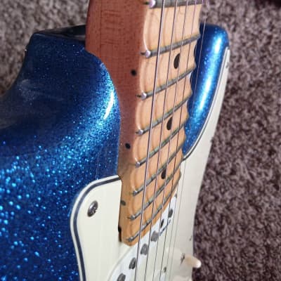 Fender Stratocaster Scalloped Neck Blue Sparkle image 10