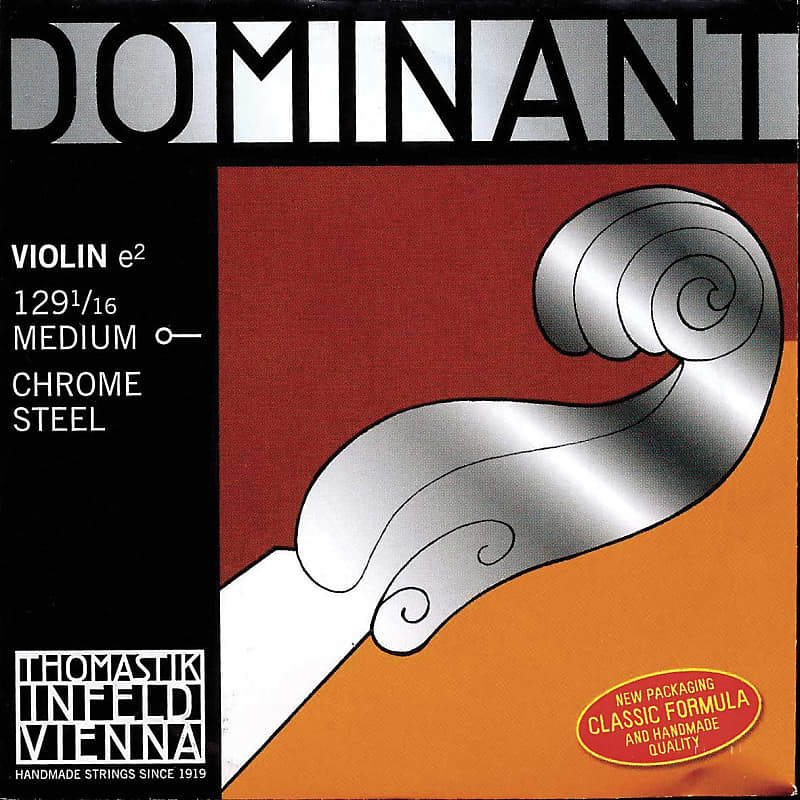 Thomastik Thomastik Dominant 1/16 Violin E String Medium Steel Ball-End image 1