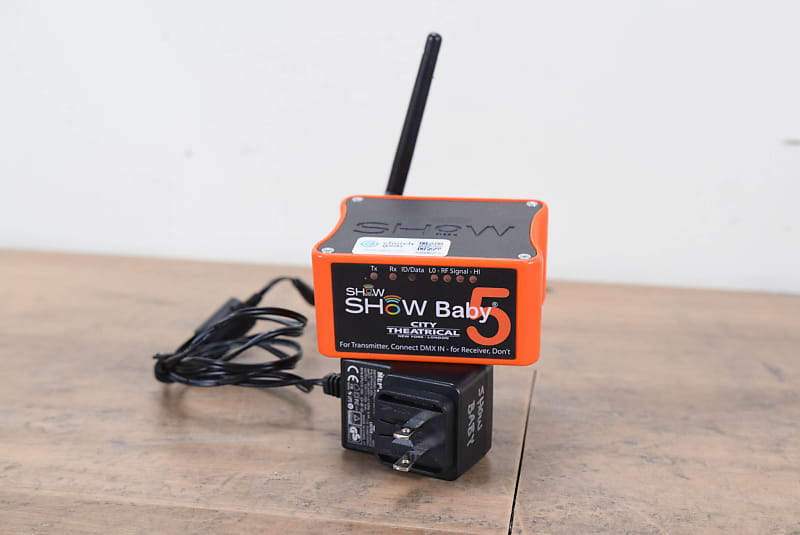 City Theatrical SHoW Baby 5 Wireless DMX Transceiver (church Reverb