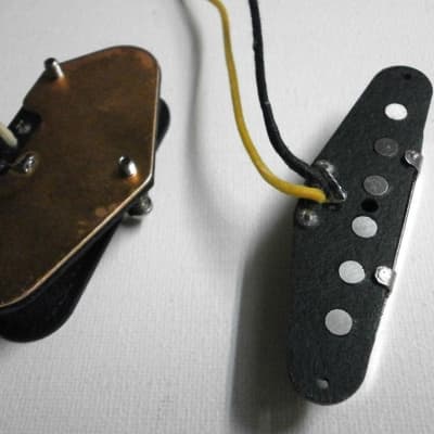 Telecaster BLACKGUARD A5 Guitar Pickups SET Bridge Neck Hand Wound Fender Q pickups  Tele Nocaster image 4