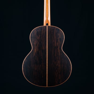 Lowden F-50 African Blackwood and Sinker Redwood with Abalone Top Trim, Inlay Package and Leaf Inlays NEW image 3