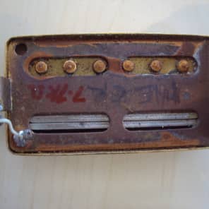 Univox Maxon High Power 60's guitar pickups Pre 1973 Worn Gold image 6
