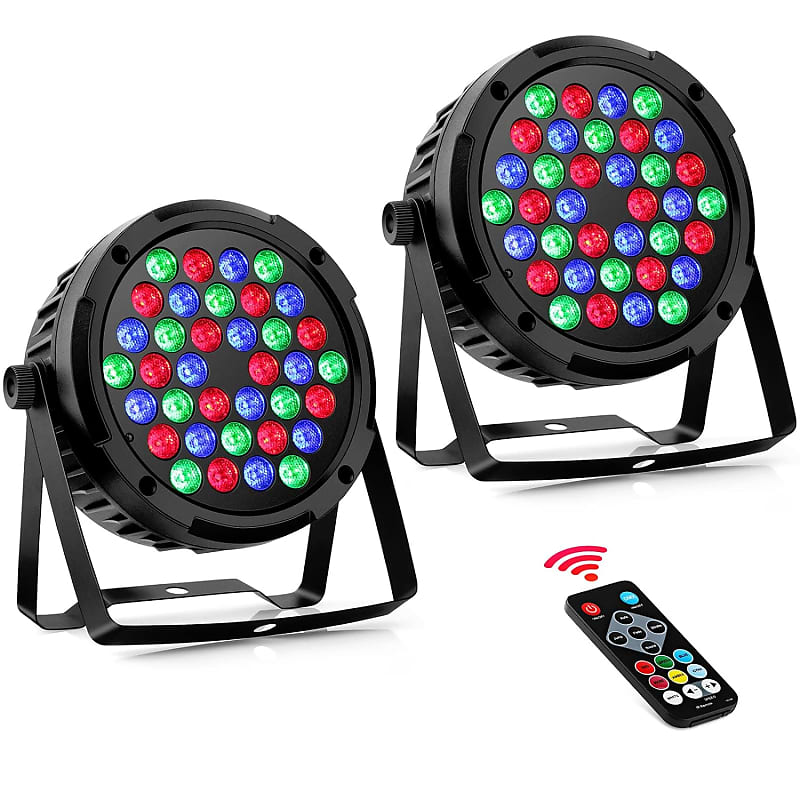 Led Par Lights For Party - 36W 2 Pack 36 Leds Rgb Stage