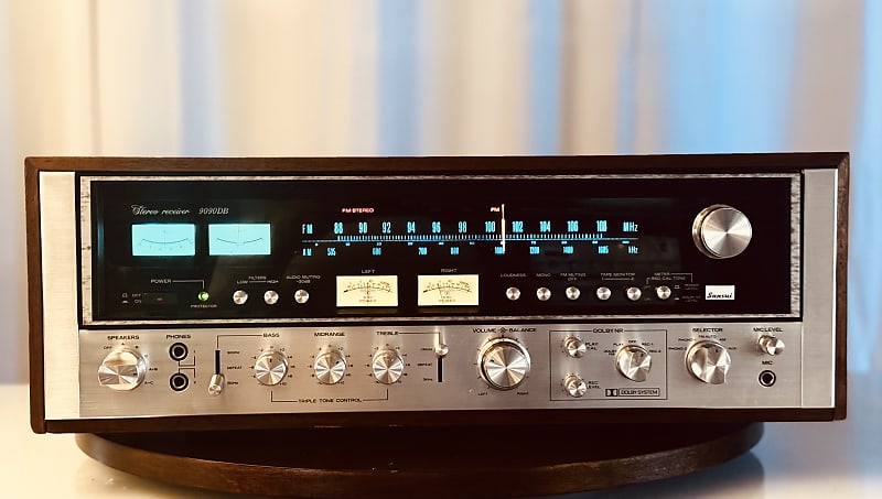 Vintage Sansui 9090DB Vintage Stereo Receiver - Serviced + Cleaned + LED  			