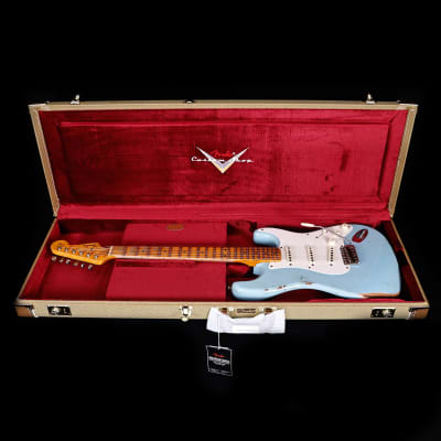 Fender Custom Shop LTD '57 Stratocaster Relic, Faded Aged Daphne Blue 7lbs 6oz image 12